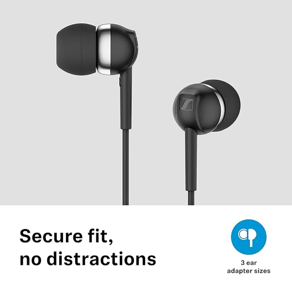 Sennheiser CX 80S 3.5mm Wired Stereo Earphone Noise Isolation Sport Earbuds - Image 5